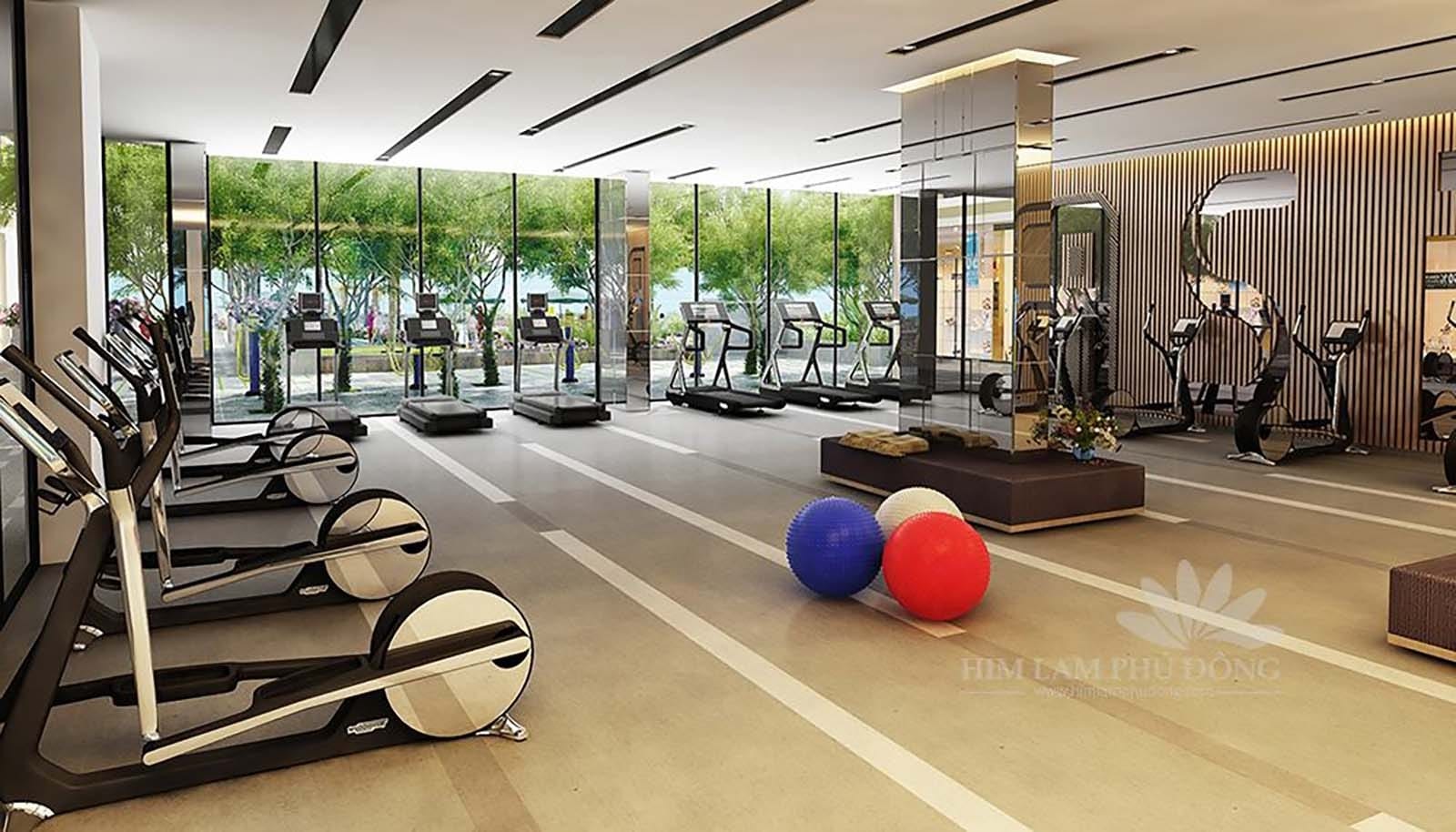 Không gian tập luyện Gym lý tưởng, nâng cao sức khỏe cho cư dân Him Lam Phú Đông. Không gian tập luyện Gym lý tưởng, nâng cao sức khỏe cho cư dân Him Lam Phú Đông.