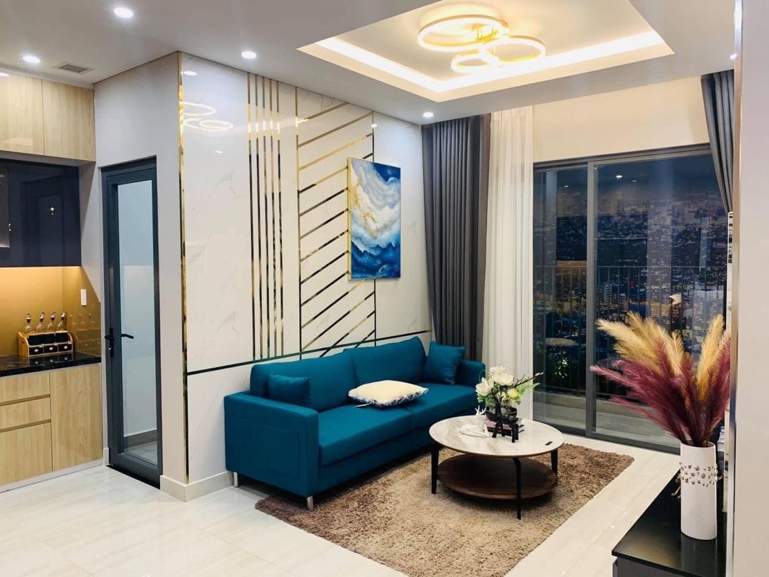 Không gian căn hộ mẫu Phú Đông Sky One được thiết kế tinh tế và hiện đại.