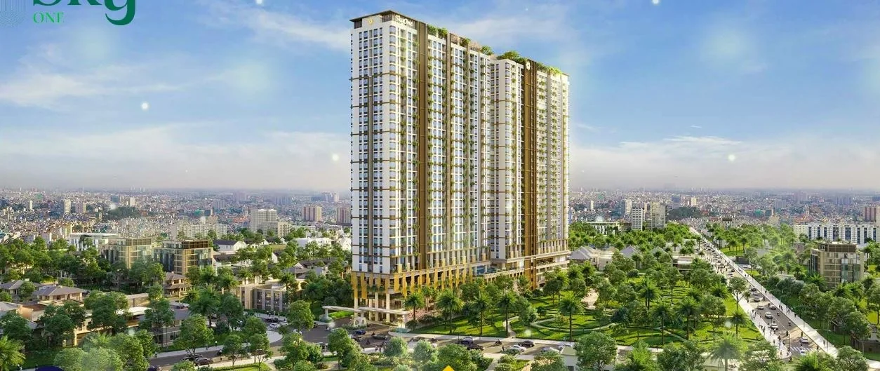Phối cảnh tổng thể dự án chung cư Phú Đông Sky One Dĩ An Bình Dương